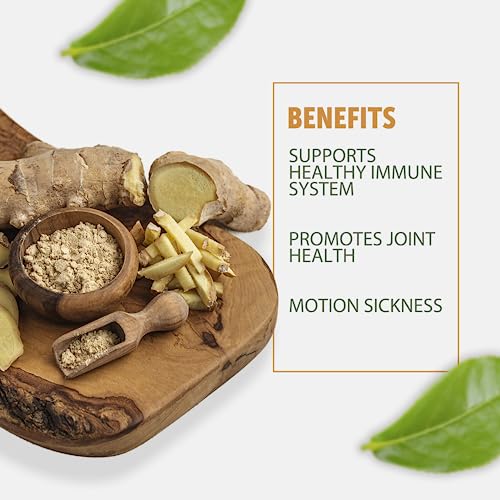 Healthfare Ginger Root Capsules 4000Mg | 200 Count | Ultra Strength Supplement | Gluten-Free & Non-Gmo #TOP2