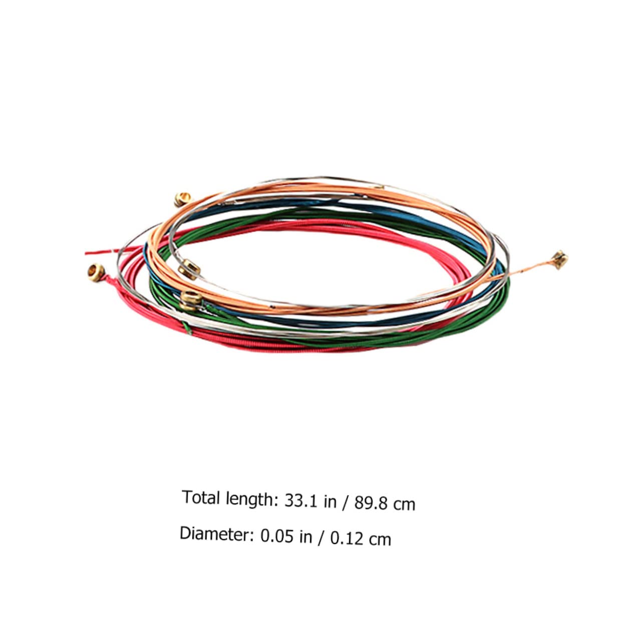 ifundom 24piezas Cuerdas Para Guitarra Folk Reemplazo De Cuerdas De Guitarra Accesorios Para