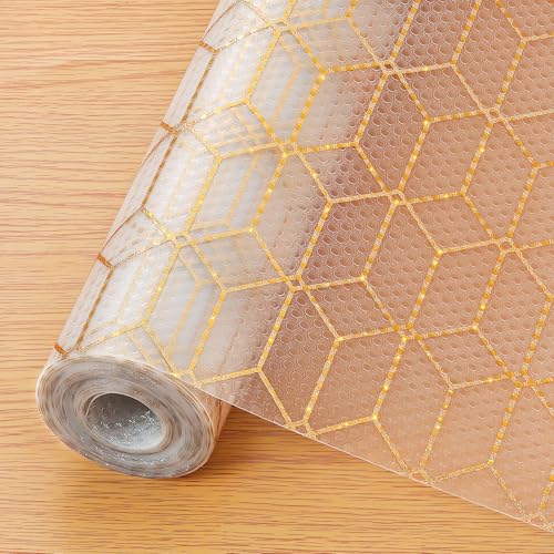 Image of Cooyes Shelf and Drawer Liners for Kitchen Cabinets, Non Adhesive Cabinet Liner, EVA Waterproof Durable Non-Slip Drawer Mats for Shelves, Fridge, Storage, Kitchen Cupboards - Modern Pattern