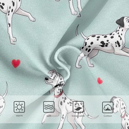 Cute Dalmatians Hearts Blue Cute Panties Girl Toddlers Underwear Floral Cotton Pattern Underpants Briefs 2t3