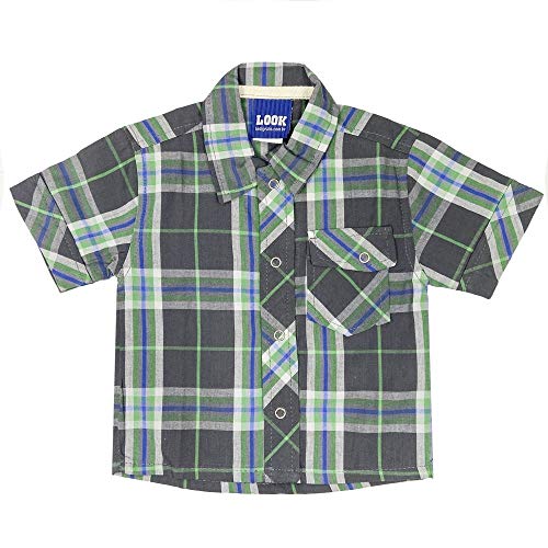 Camisa Look Jeans Clássica Xadrez Verde - UNICA - G