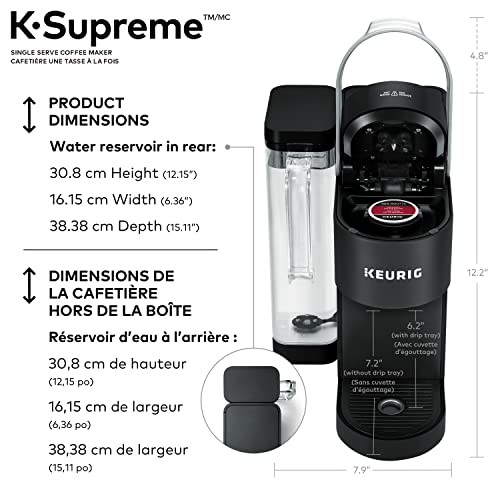 Keurig K-Supreme Single Serve K-Cup Pod Coffee Maker, With MultiStream Technology, Black image 4
