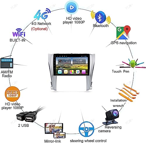 Autoradio Android 11 8Core fluide avec Carplay sans fil et navigation GPS 9''