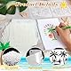 25 Stück Malerei Schablonen, Sommer Palmen Schablone, Kinder Sommer Basteln Zeichenschablonen Kunststoff Wiederverwendbar, Schablonen Set für DIY Handwerk Malen auf Holz, Stein, Papier, Stoff, Wand