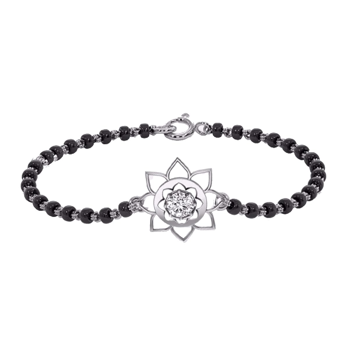 14K White Gold Diamond Bracelet for Women