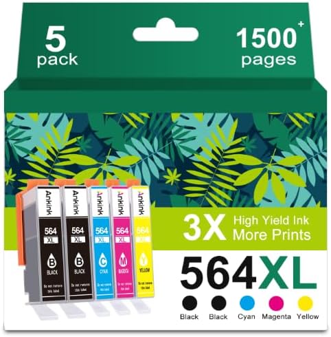 Cartucho de tinta 564XL 564 color negro compatible con impresoras HP 7520 5520 6520 6510 5510 6525 7525 7510 7515 5515 4620 4622 3520 b210 repuesto