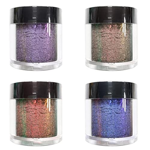 4 Stücke Farbwechsel Perlglanz Pulver Pigmente 4 Farbwechsel-glimmerpulver Für Epoxidglas Nägel Kunst Kosmetikfarbe Handwerker Kerze Machen Farbstoff