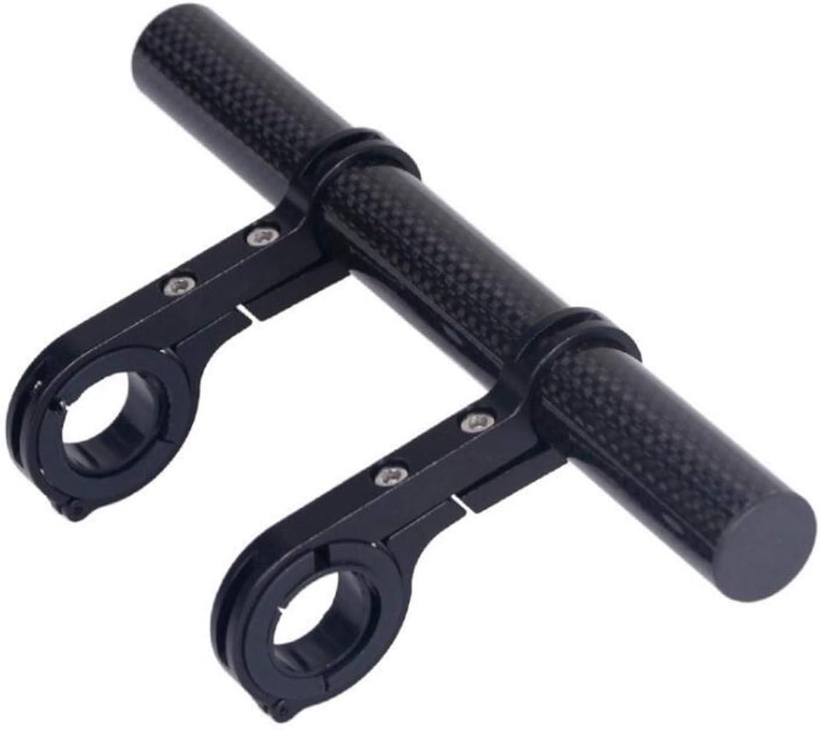 ESUPPORT Bike Handlebar Extender Extension Double Bracket for Holding Bicycle Speedometer GPS Telephone Mount Holder Carbon Fiber