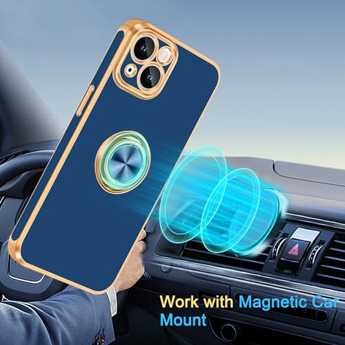 Coque iPhone 14 avec anneau rotatif 360 et support magnétique