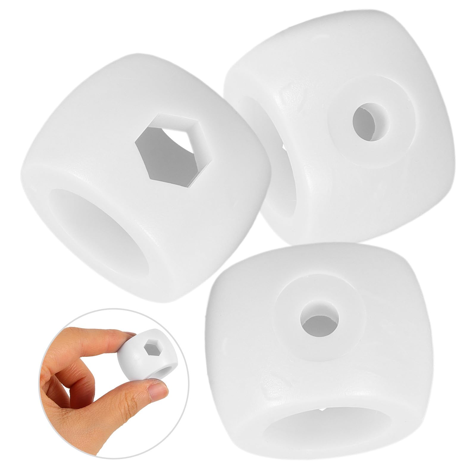 Anello di Arresto Bianco per Calcio Balilla da Tavolo in Abs, Set 4 Pezzi Facile da Installare, Ricambio per Macchine da Calcio Balilla Domestiche