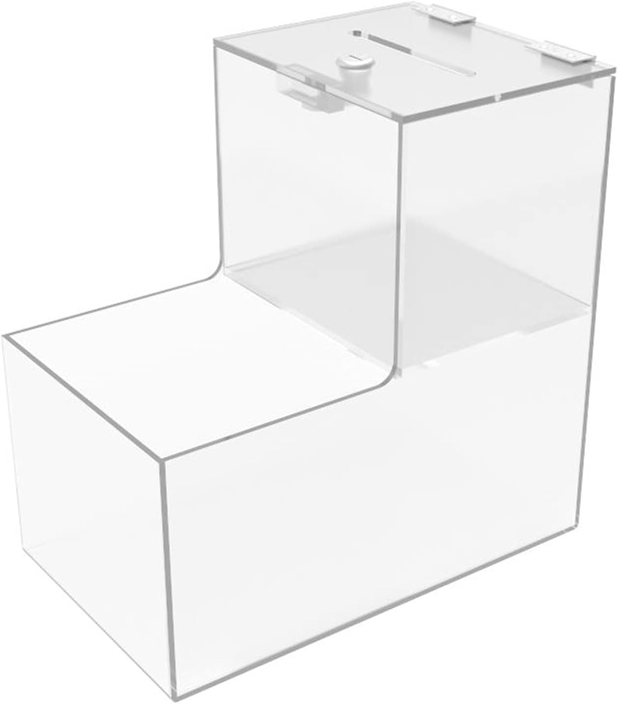 FixtureDisplays® 6x10x10" Locking Acrylic Fundraising