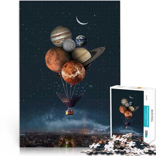 Puzzle unici e stimolanti - Il puzzle in legno per UNISON Composto da 1000 forme irregolari uniche. Il puzzle completo misura 75 x 50 cm/19,7 x 29,5 pollici. Ogni puzzle in legno ha una forma unica ed è anche molto difficile da assemblare. Adatto ad adulti e ragazzi dai 14 anni in su.