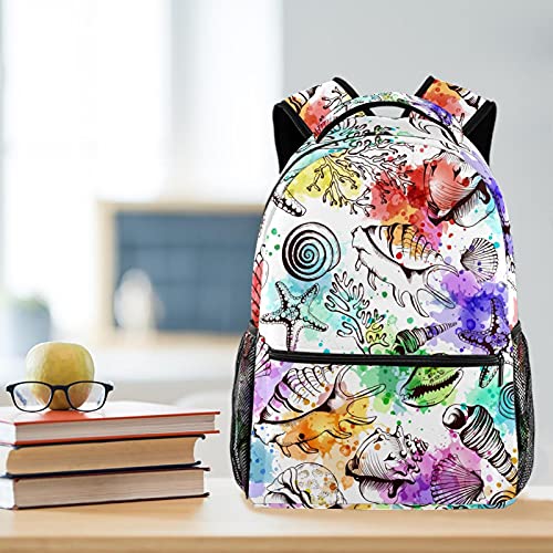 Sac à dos ordinateur portable grande capacité multicolore conque - 6