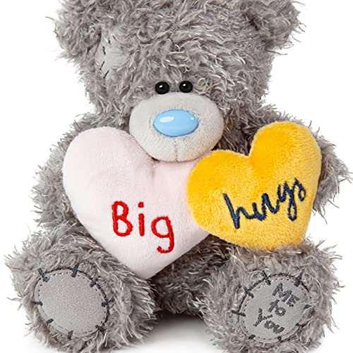 Me To You Bear 7" Big Hugs Hearts, Grey and Blue, 15cm - Image 3
