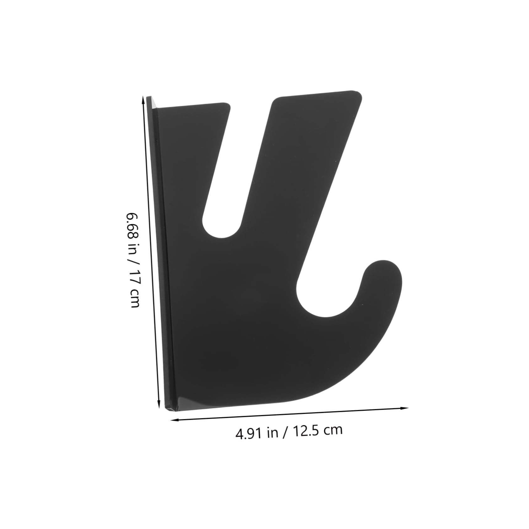 STOBAZA Skateboard Wall Mount for 2 Boards Horizontal Rack Sturdy Skateboard Storage Wall-mounted Organizer Modern Design