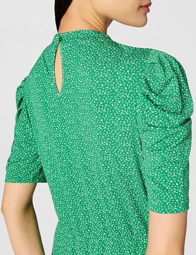 Image of Adrianna Papell Women's Ruffle Neck Short Sleeve Dress