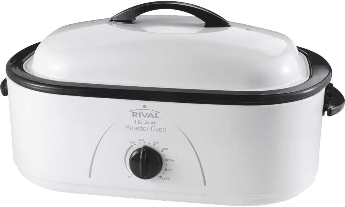 Rival 18 Qt. White Electric Roaster - 1 Each
