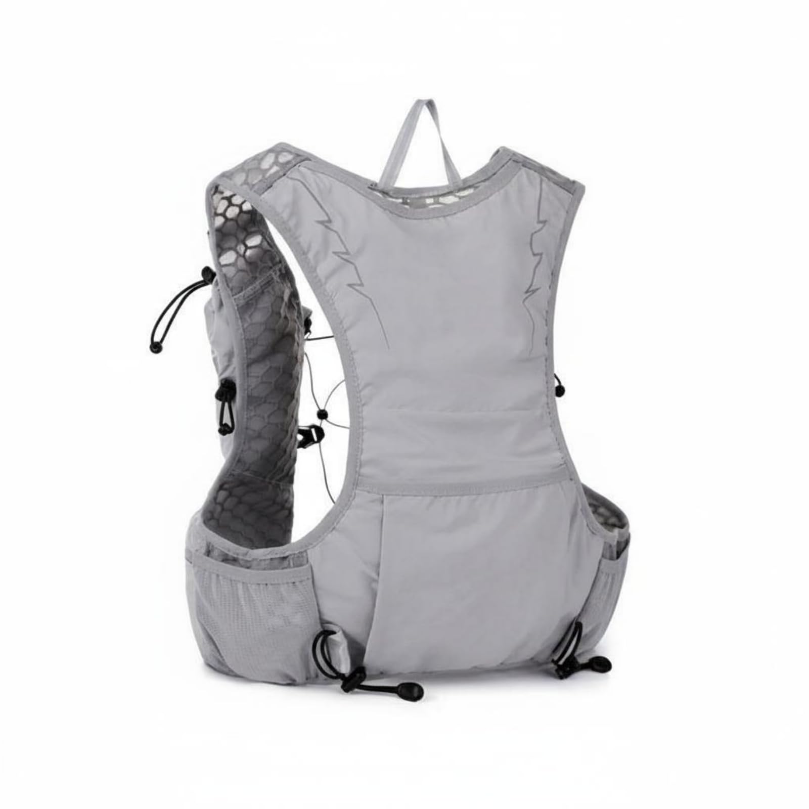 Breathable Mesh Hydration Vest Backpack ventilatedBack Design Running Hydration Vest Sleeveless Sports Gear Adjustable Fit for Hiking, Cycling, Gray | Sporting Goods | Outdoor Sports-image-33