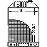 RAParts E9NN8005BA Fits Ford Radiator 750 755 755A 755B 7500