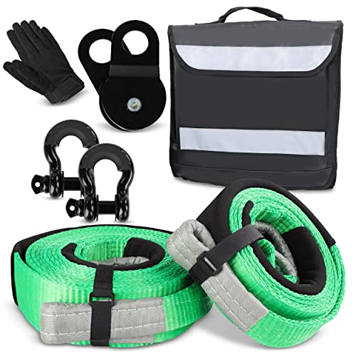 ABN UTV Tow Strap Recovery Kit 35,000lbs Heavy Duty Offroad
