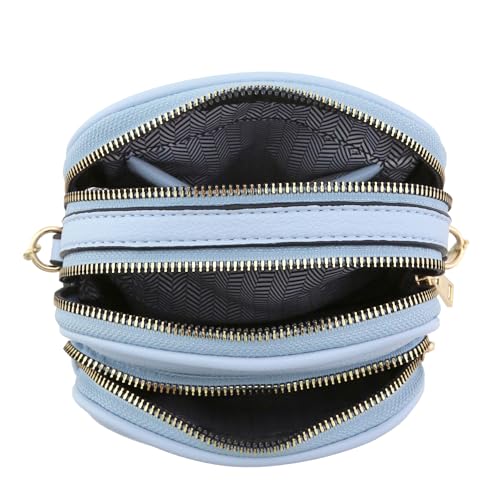 Image of FashionPuzzle Multi Pocket PU Leather Casual Medium Crossbody Bag with Adjustable Strap