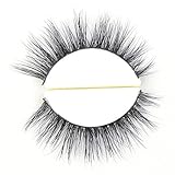 TDance Reusable 3D Mink False Eyelashes 100% Siberian Mink Fur Handmade Fake Lashes 1 Pair Package(A13)