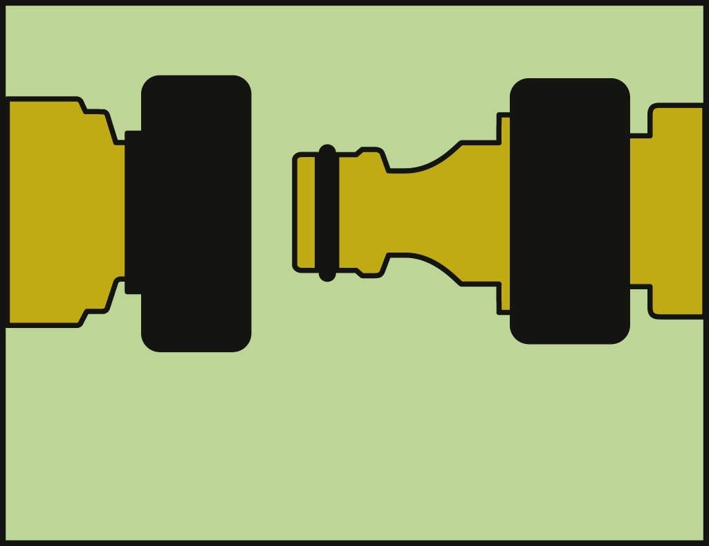 Kärcher 2. 645–018 Hose Fitting Brass 1.9 CM (0,75 Inch) with Aqua Stop