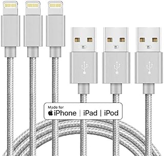 Marchpower iPhone Charger Apple MFi Certified Lightning Cable 3Pack 6ft USB Fast Charging
