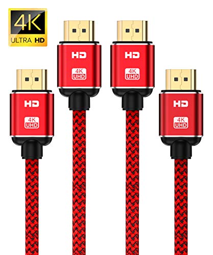4K HDMI Cable 10ft-2Pack, Capshi 2.0 HDMI Cord supports