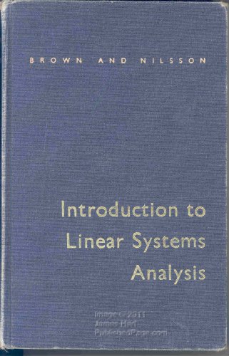 Introduction to Linear Systems Analysis B0000CLLQ3 Book Cover