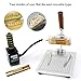 Desktop Hot Foil Stamping Machine 10x13cm with Handheld Brass T-Slot 110V for PVC Wood PU Leather Logo Embossing Bronzing