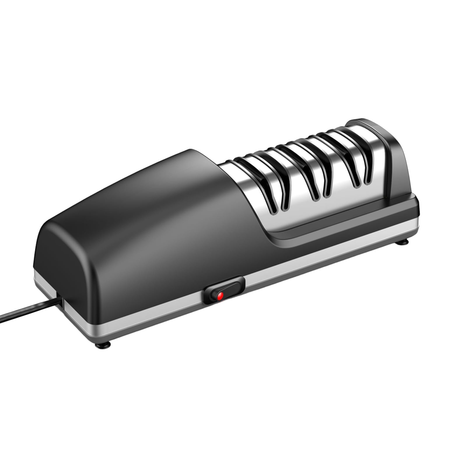 Aoresac 3-stopniowa Elektryczna Ostrzałka do Noży Materiały ścierne Silnik o Prędkości 2800 Obr./min Parowanie Szefa Kuchni (Wtyczka UE 220 V)