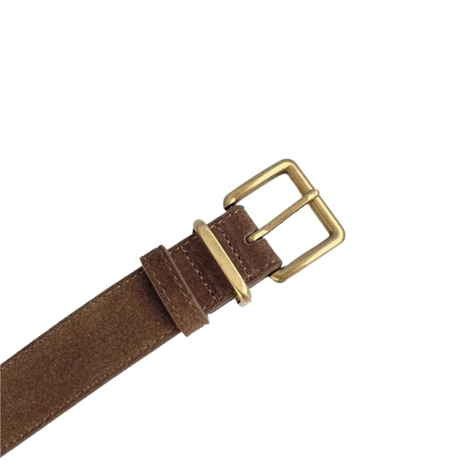 Ceintures Femme Ceintures for femmes en daim et cuir de vache avec boucle carrée tendance alliage, idéales for les robes jeans Pour Robe