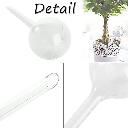 Miniatura 3 de 10 globos de riego transparentes para jardín, bolas de plástico de riego automático, globos de riego automático para plantas interiores y