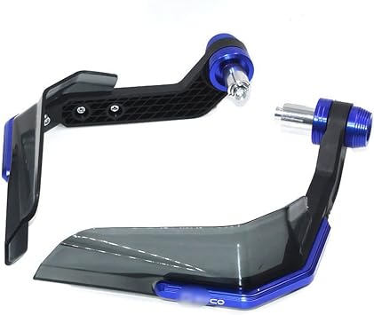 For SUPER SOCO CPX CUX TC 50/MAX/WANDERER TS 2020-2021 Motorcycle Handguard Shield Hand Guard Protector Windshield WeightsBlue,LOGO b
