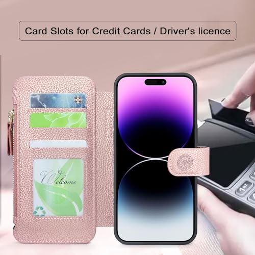Étui portefeuille iPhone 14 Pro Max antichoc à dragonne et MagSafe - 2
