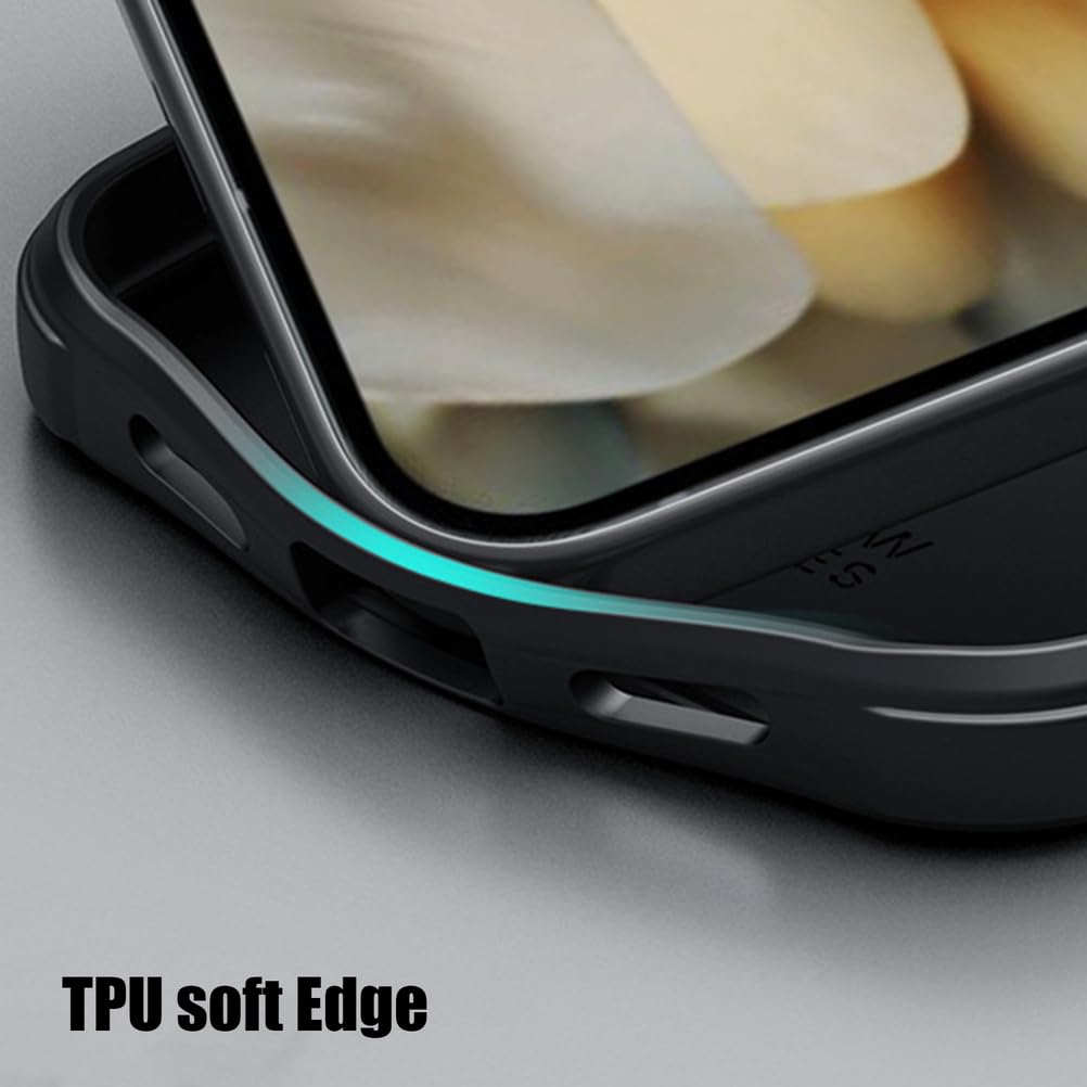 Magnetisch Hülle für Google Pixel 10 Pro/10 Pro XL/10, Ultradünne Gefrostet rutschfest Schutzhülle Drahtlose Aufladung Handyhülle,Schwarz,10 Pro XL