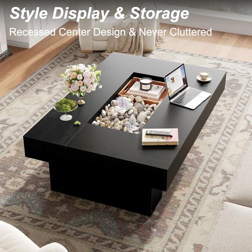 LVB Black LED Coffee Table