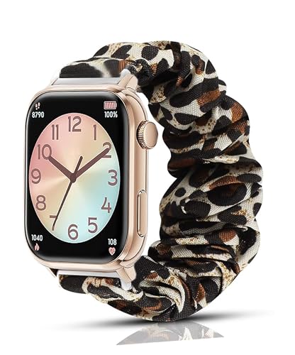 Lamshaw Chouchou Bracelet ICE-WATCH smart 2.0 1.96 Pouces Bracelet de Montre Wellness en Tissu Imprimé Élastique