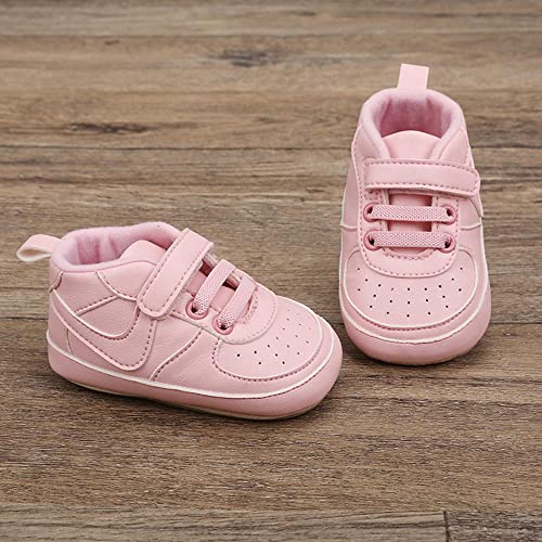Image of Clowora Unsex Baby Shoes Boys Girls Infant Sneakers Non-Slip Soft Rubber Sole Toddler Crib First Walker Lightweight Shoes