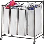 Saganizer Bag Laundry Organizer, Chrome/White