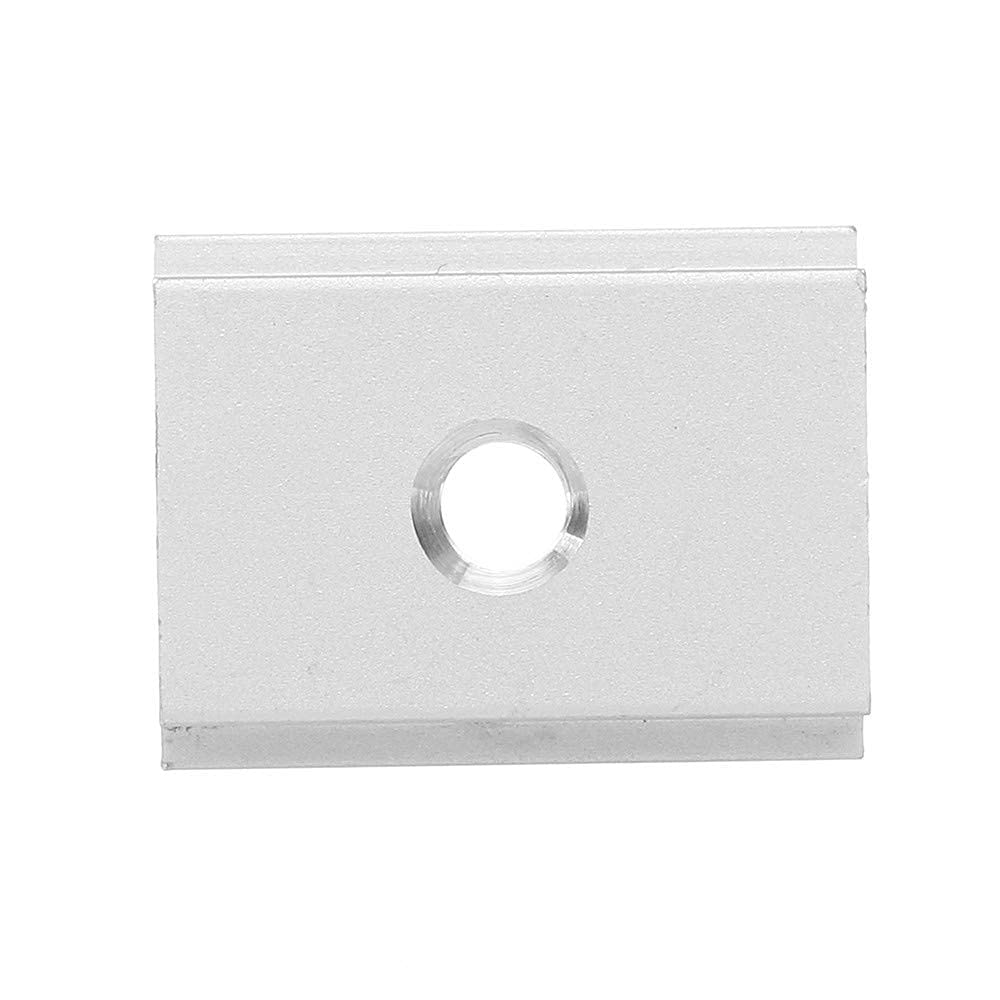 Namvo 10 sztuk aluminiowych nakrętek M8 T, przesuwne, gwintowane, T-szyna, T-blok, do obróbki drewna, mocowanie gniazda