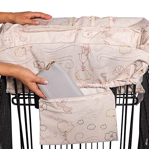 Image of Disney Baby by J.L. Childress Shopping Cart & High Chair Cover for Baby, Kids, & Toddler - Cover for Grocery Carts & Restaurants, for Boys & Girls, Universal Fit - Winnie The Pooh