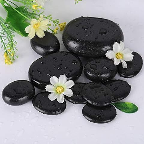 Lava-Massagesteine im Heizkoffer, Hot Rocks Relaxing Stones Lavasteine zur Massage von Gesicht, Rücken, Beinen und des ganzen Körpers Cover