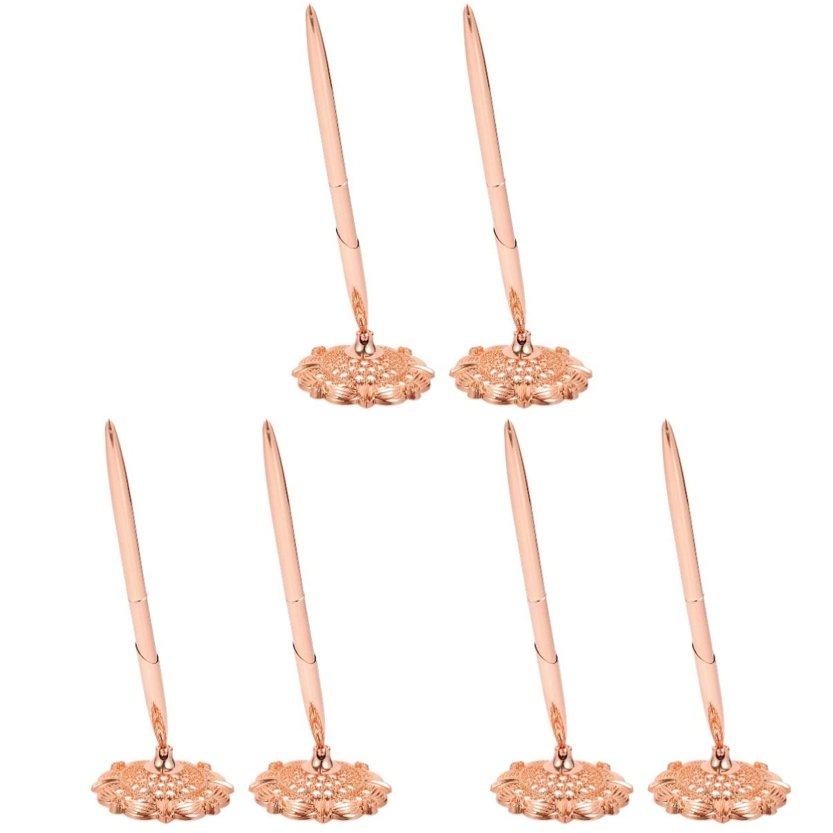 STOBOK Lot De 3 Stylos À Bille Décoratifs Pour Fournitures Bancaires Stylos Décriture Exquis Lot De 2 Pièces X 3