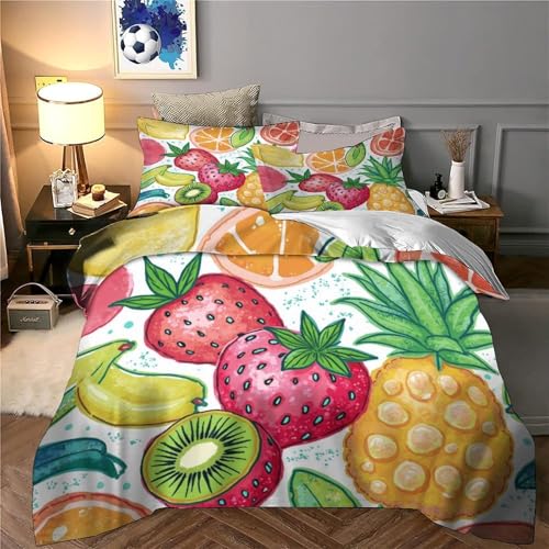 Housse de couette microfibre inaltérable 260x220 imprimé 3D - 6