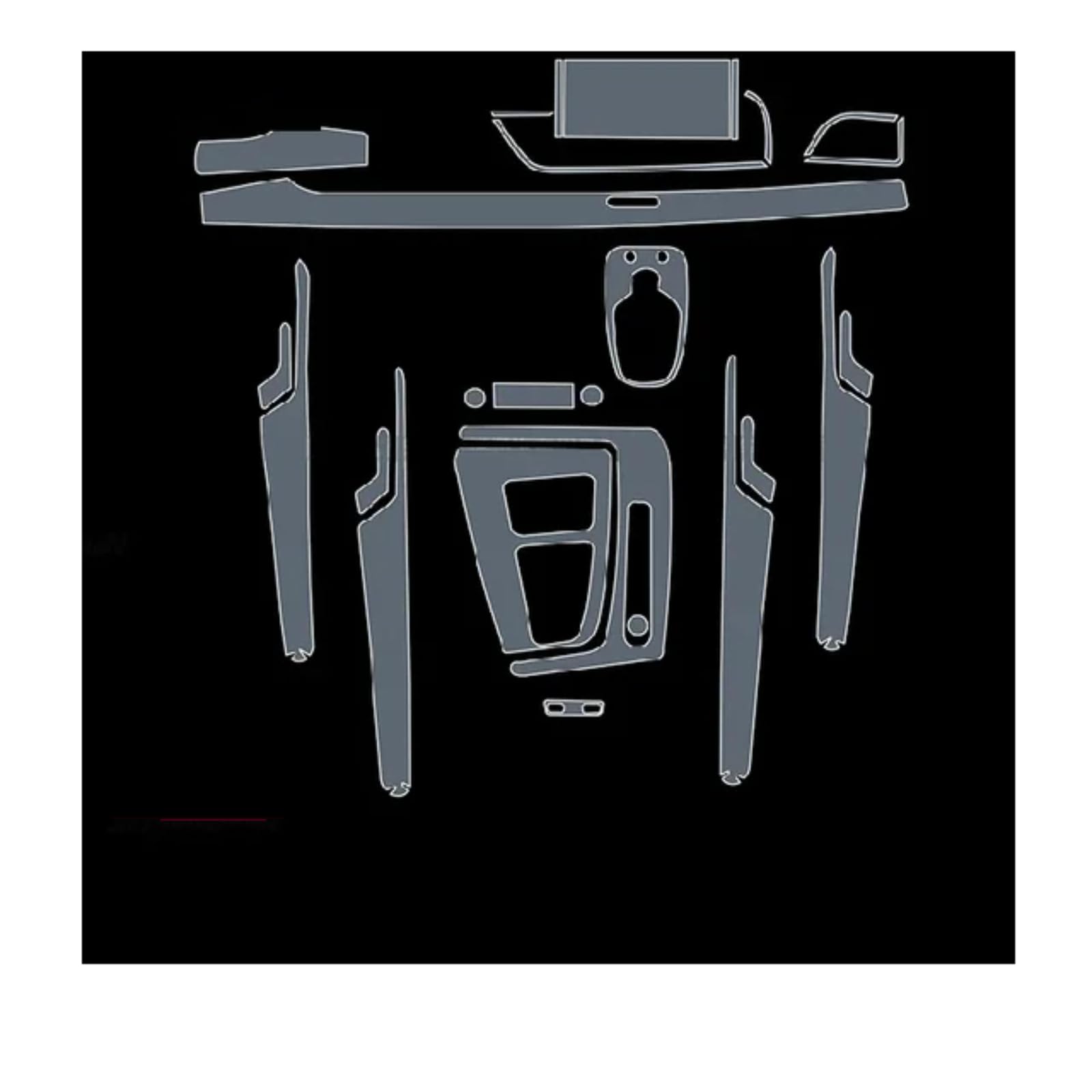 Film de protection TPU pour console centrale de Audi SQ5 2021-2023 - 7