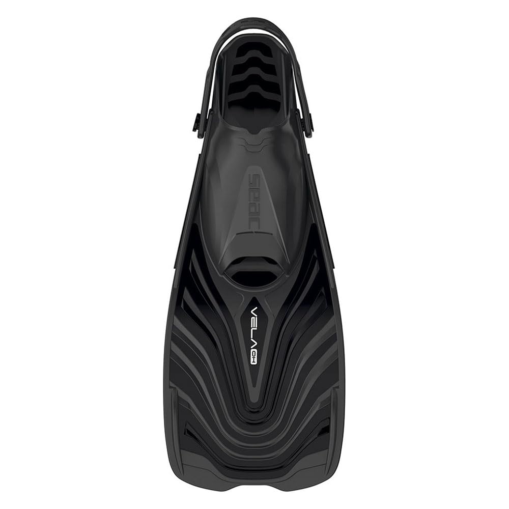 SEAC Vela OH Pinne Corte da Snorkeling e Nuoto in Piscina con Cinghiolo Regolabile Unisex Adulto