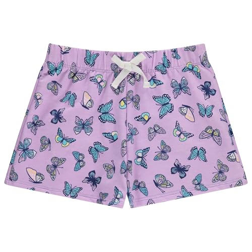 Image of BTween 4 Pack Girls Shorts, Cotton French Terry Shorts for Girls, Kids Summer Clothing