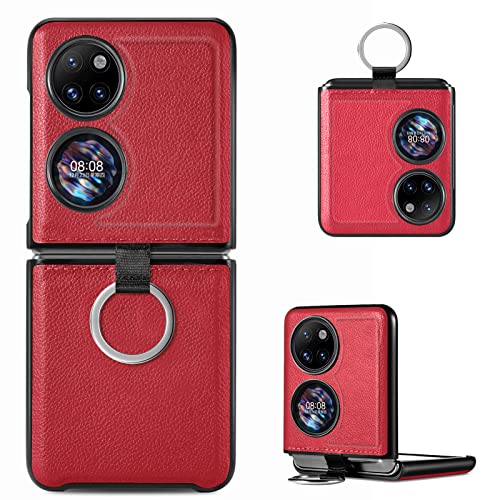 CCSmall Case for Huawei P50 Pocket with Ring Strap, PU...